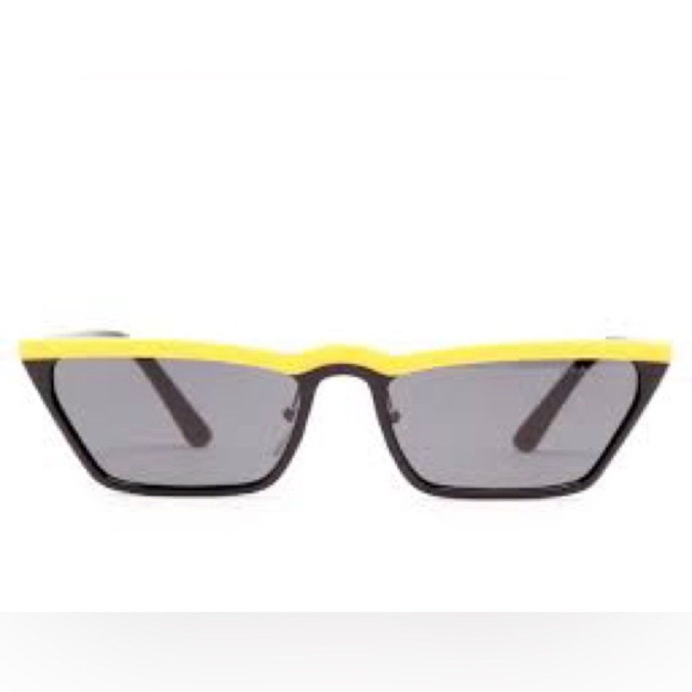 Prada Catwalk Sunglasses Black Yellow SPR 19U